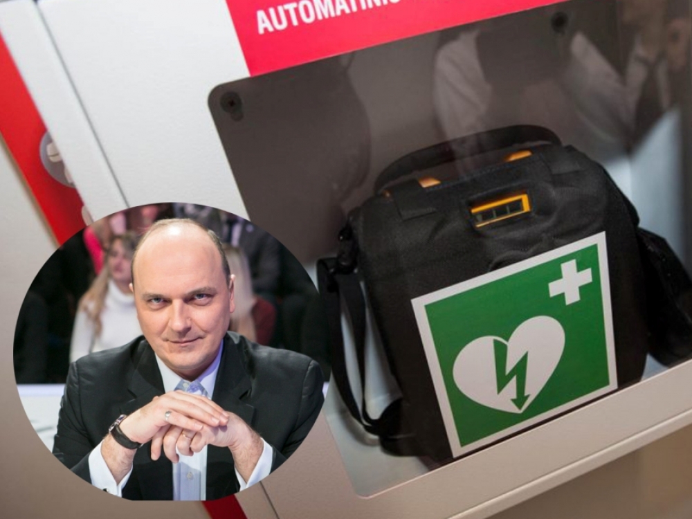 Pasak medikų, gaivinant, kaip spėjama, širdies smūgį patyrusį žurnalistą bei etiketo ekspertą Giedrių Drukteinį būtų itin pravertęs defibriliatorius.