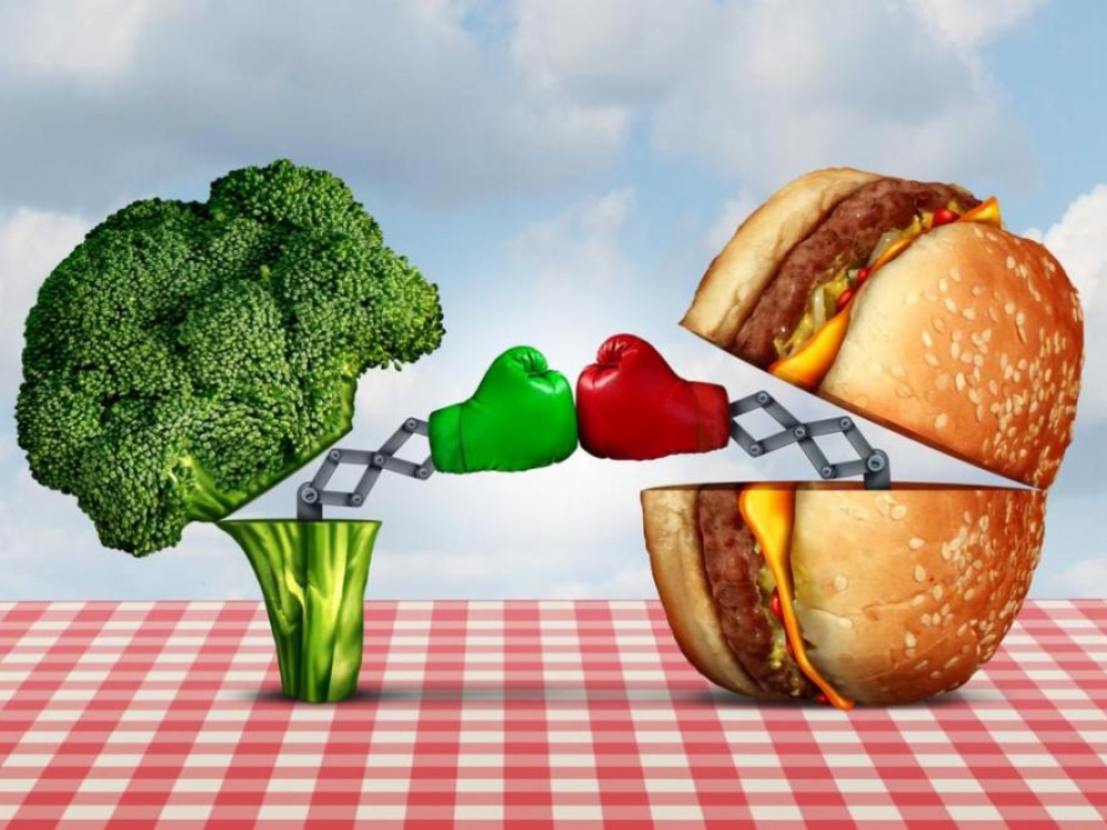 Veganai mano, kad mėsos valgymas nesuderinamas su gera sveikata, o visavalgiai – kad su sveika gyvensena nesuderinamas būtent veganizmas.