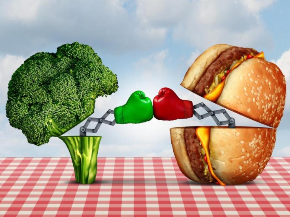 Veganai mano, kad mėsos valgymas nesuderinamas su gera sveikata, o visavalgiai – kad su sveika gyvensena nesuderinamas būtent veganizmas.