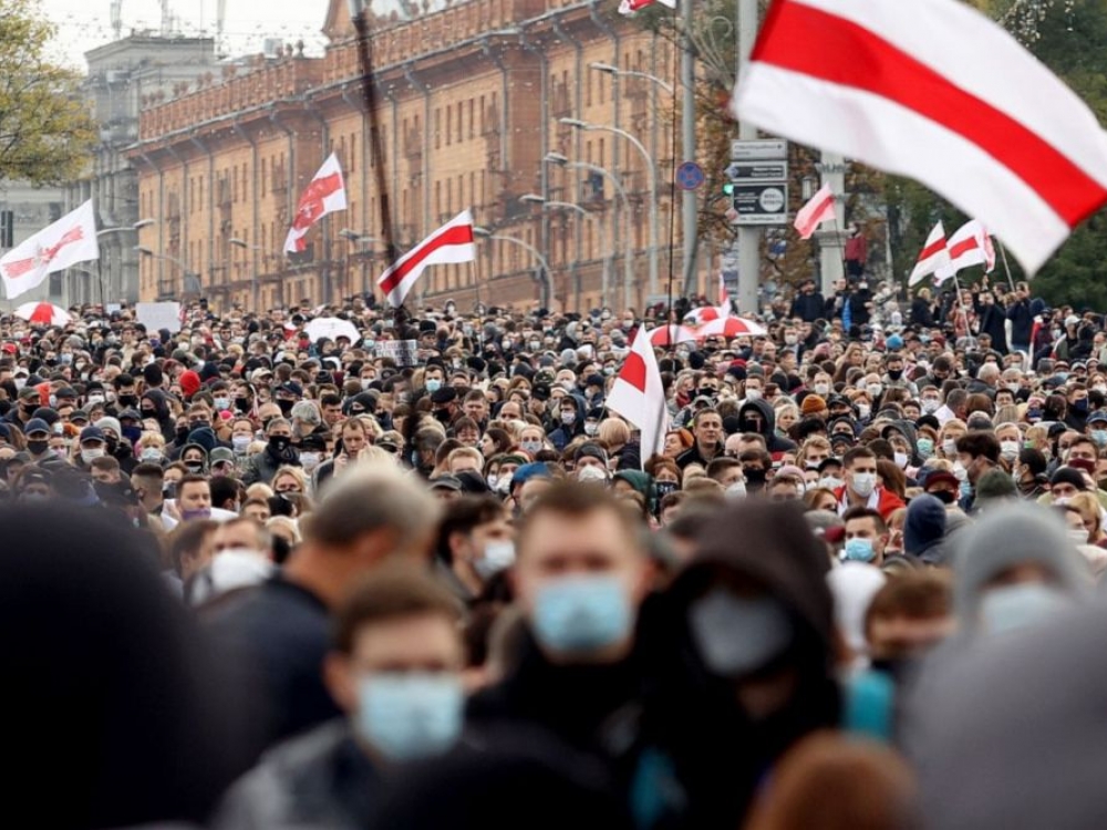 Baltarusijoje, pasak vietinių, streikai tik įgauna pagreitį, o žmonių gatvėse daugėja.