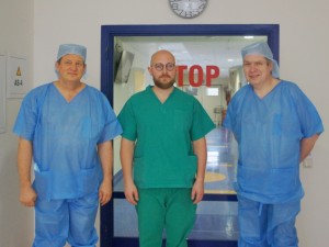 Endoskopuotojas J.Birutis patirtimi dalinasi su kolegomis iš Latvijos