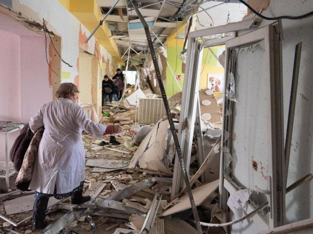 Maždaug 80 proc. buvusios sveikatos infrastruktūros buvo visiškai sunaikinta okupantų kone su žeme sulygintame Mariupolyje.