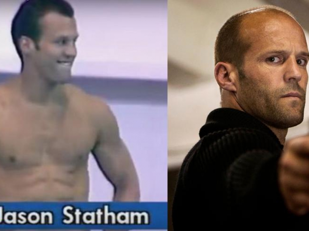 Galingo stoto neretai blogiukų vaidmenis trileriuose kuriantis aktorius Jasonas Stathamas prieš porą dešimtmečių buvo profesionalus šuolininkas į vandenį, siekęs patekti į Olimpines žaidynes. 
