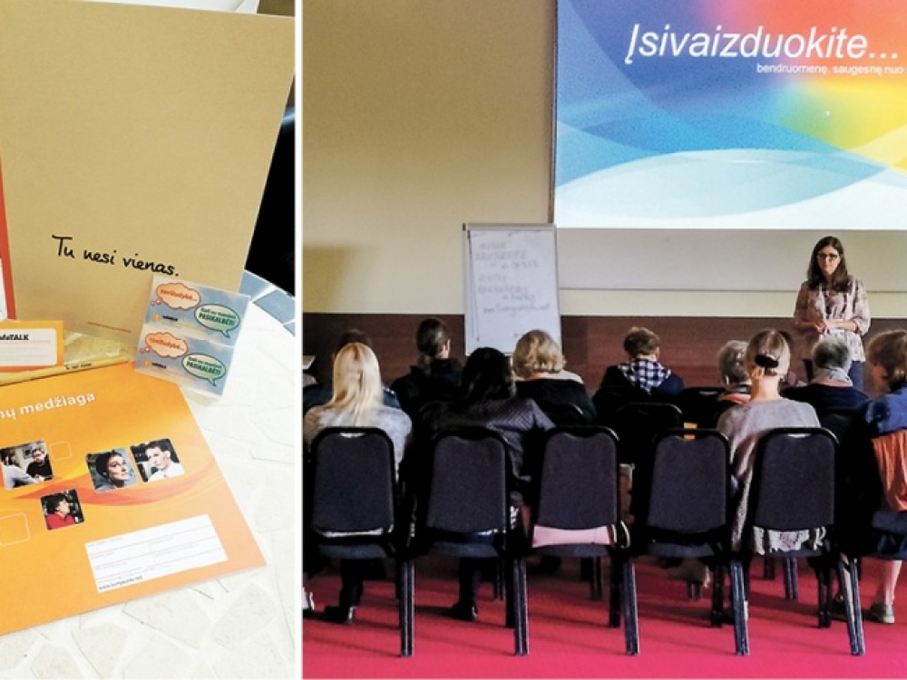 Vilniaus visuomenės sveikatos biuro vienas tikslų – paskleisti visuomenei žinią, kad paprastas pokalbis gali išgelbėti gyvybę.