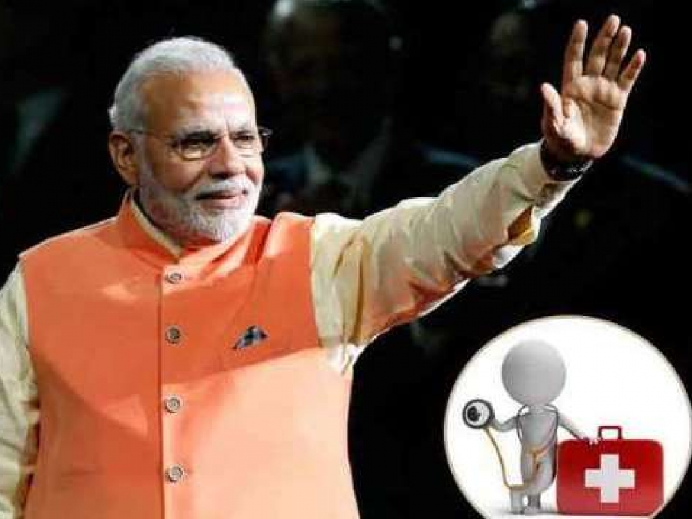 Ambicinga programa, Indijos ministro pirmininko Narendra Modi garbei pavadinta „Modicare“, skirta maždaug 100 milijonų skurdžiai gyvenančių Indijos šeimų. Kiekvienos jų gydymo išlaidoms ketinama skirti apie 500 tūkst. rupijų (maždaug 6 tūkst. eurų) per metus.